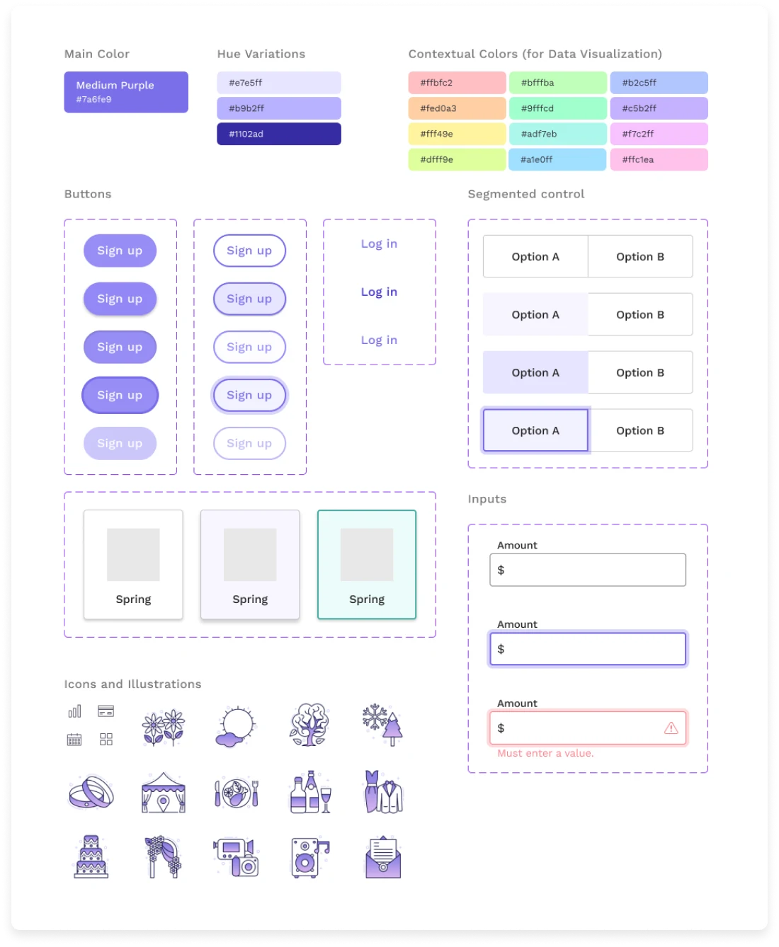CostCupid UI design kit and component library