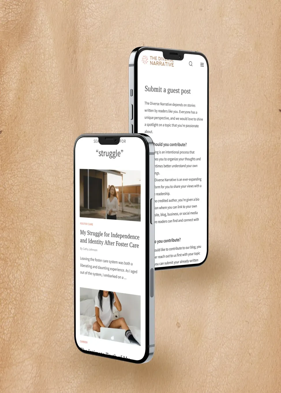 The Diverse Narrative on mobile
